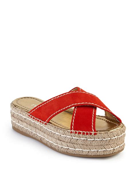 prada suede slip on espadrille|prada ladies sandals.